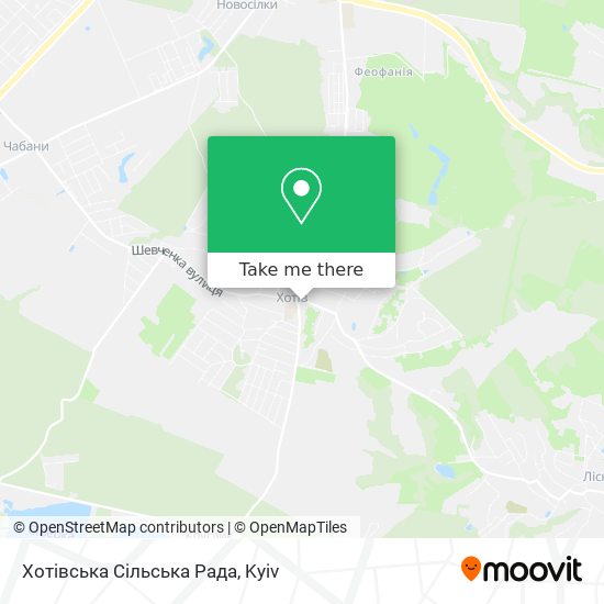 Карта Хотівська Сільська Рада