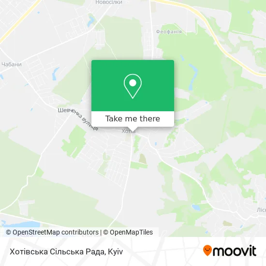 Карта Хотівська Сільська Рада