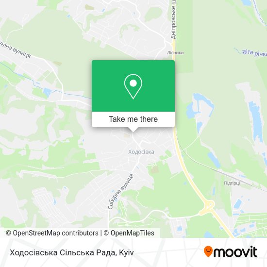 Карта Ходосівська Сільська Рада
