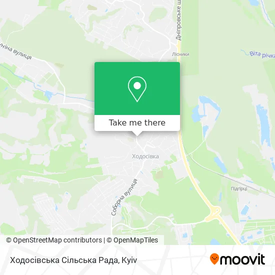 Ходосівська Сільська Рада map