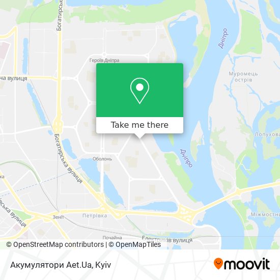 Акумулятори Aet.Ua map