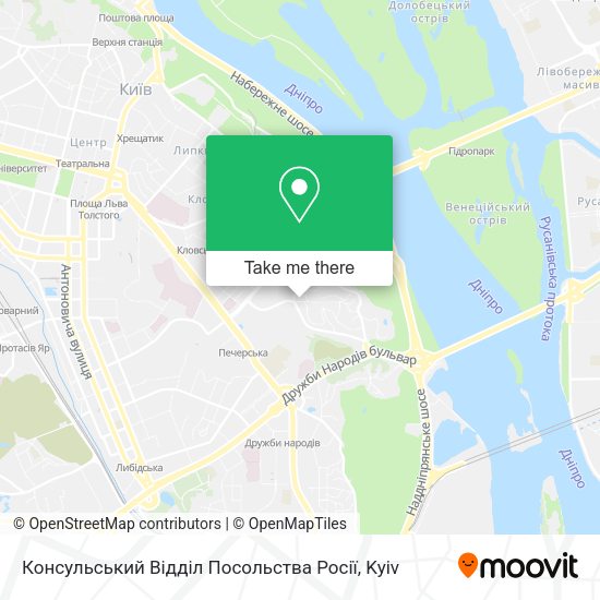 Карта Консульський Відділ Посольства Росії