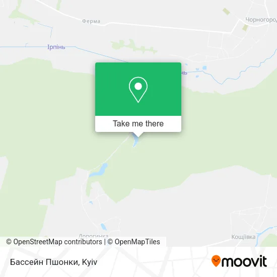 Карта Бассейн Пшонки