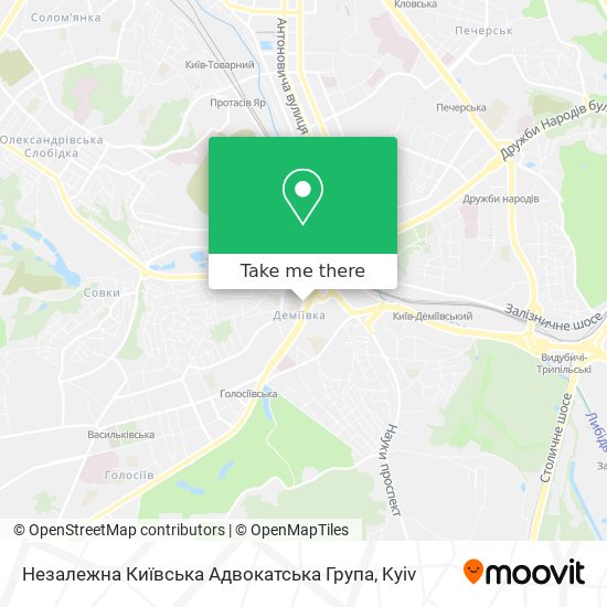 Незалежна Київська Адвокатська Група map