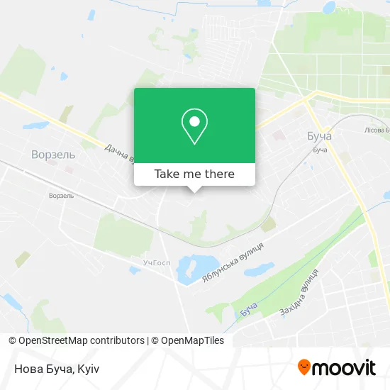 Карта Нова Буча