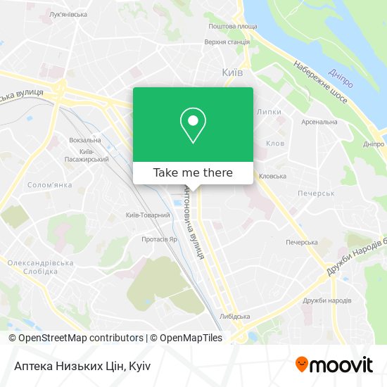Аптека Низьких Цін map