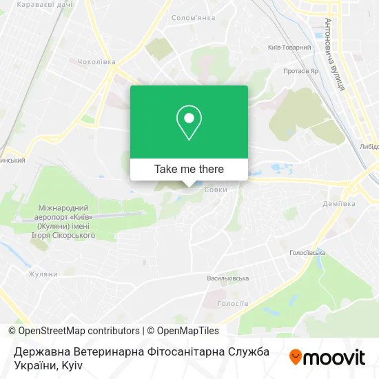 Карта Державна Ветеринарна Фітосанітарна Служба України