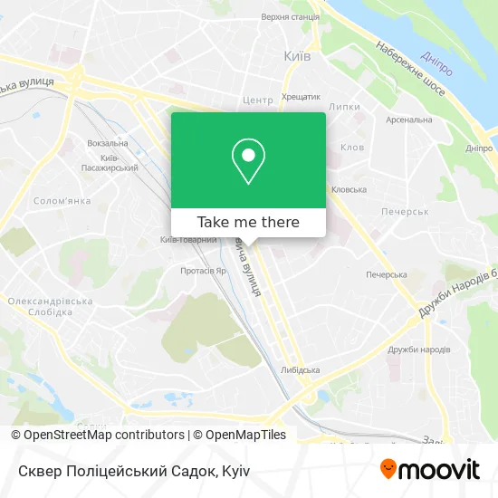 Сквер Поліцейський Садок map