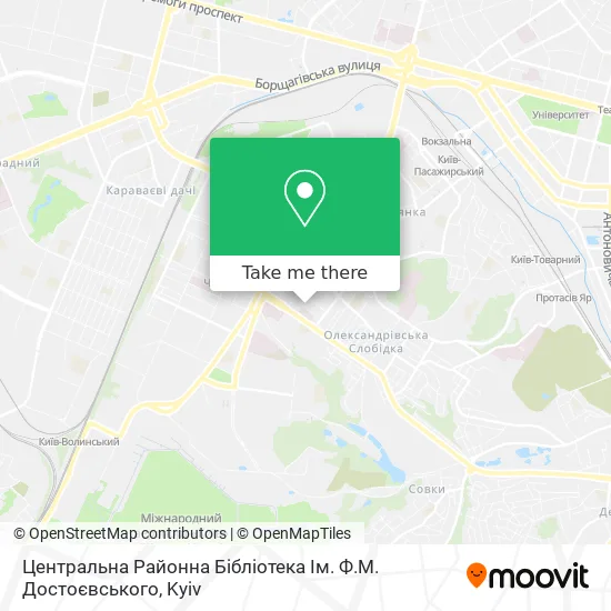 Центральна Районна Бібліотека Ім. Ф.М. Достоєвського map