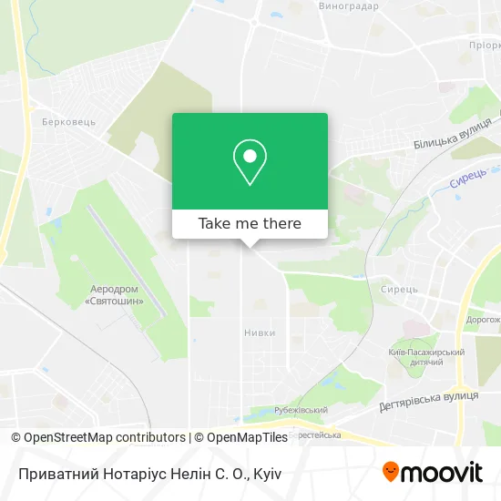Карта Приватний Нотаріус Нелін С. О.