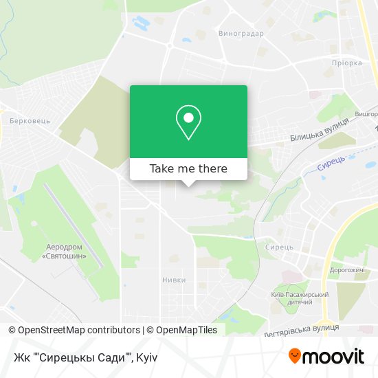 Жк ""Сирецькы Сади"" map