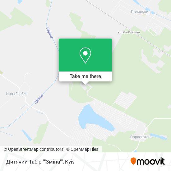Дитячий Табір ""Зміна"" map