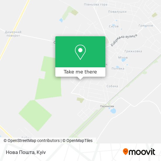 Нова Пошта map