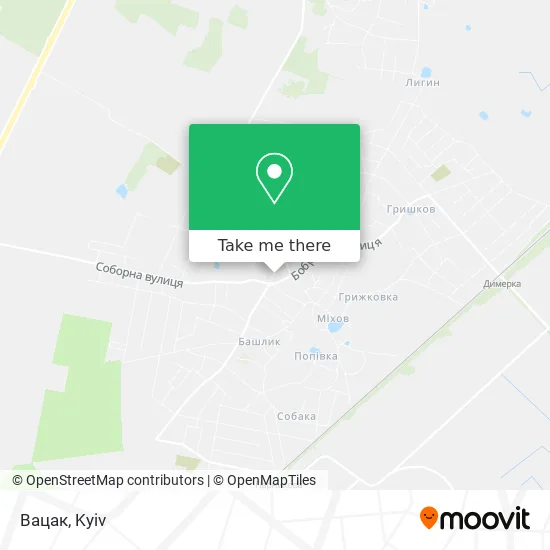 Вацак map
