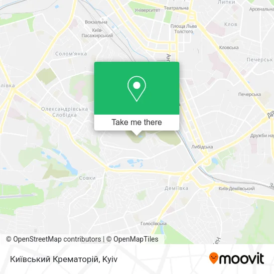 Карта Київський Крематорій