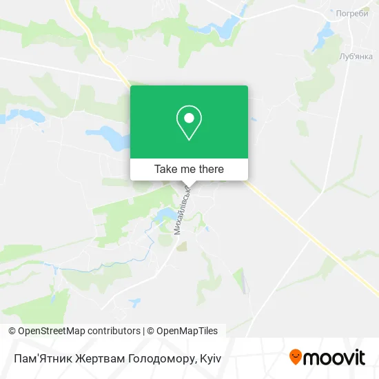 Пам'Ятник Жертвам Голодомору map
