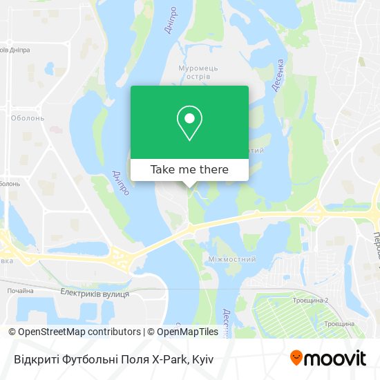 Відкриті Футбольні Поля X-Park map