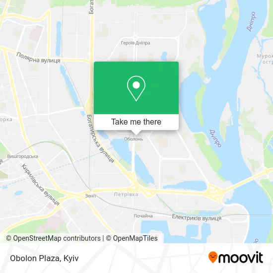 Карта Obolon Plaza