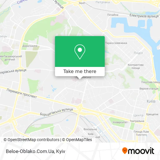 Карта Beloe-Oblako.Com.Ua