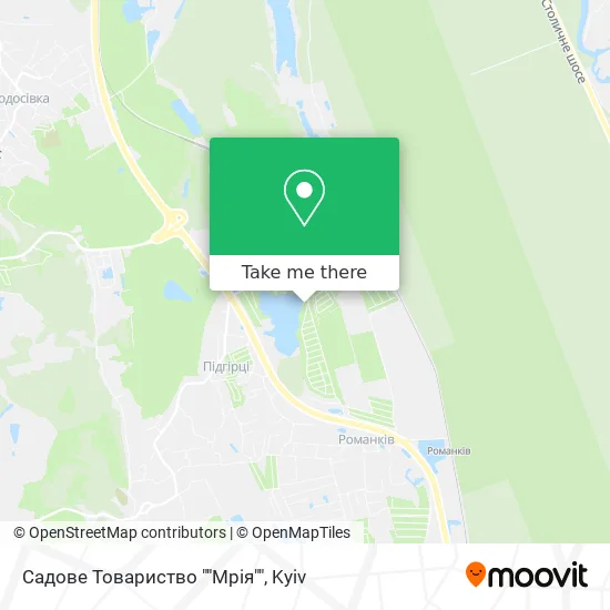 Садове Товариство ""Мрія"" map
