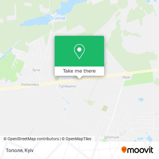 Тополя map