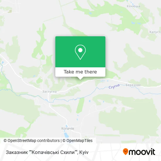 Заказник ""Копачівські Схили"" map