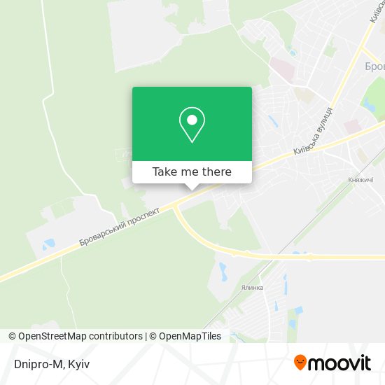 Dnipro-M map