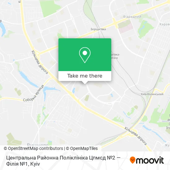 Центральна Районна Поліклініка Цпмсд №2 — Філія №1 map