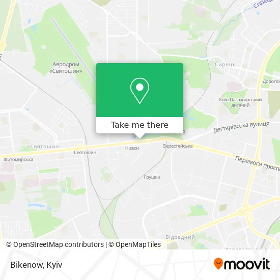 Карта Bikenow