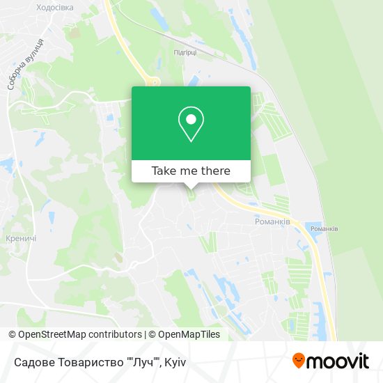 Садове Товариство ""Луч"" map