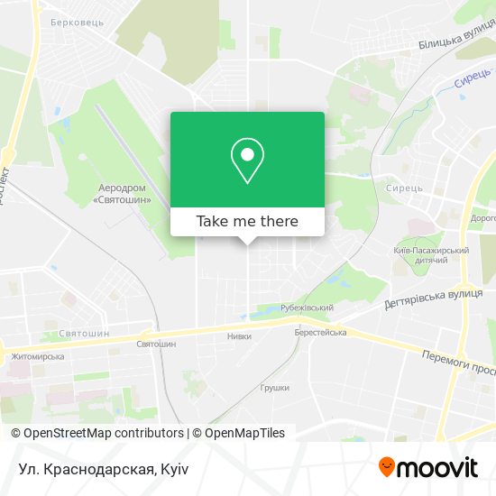 Ул. Краснодарская map