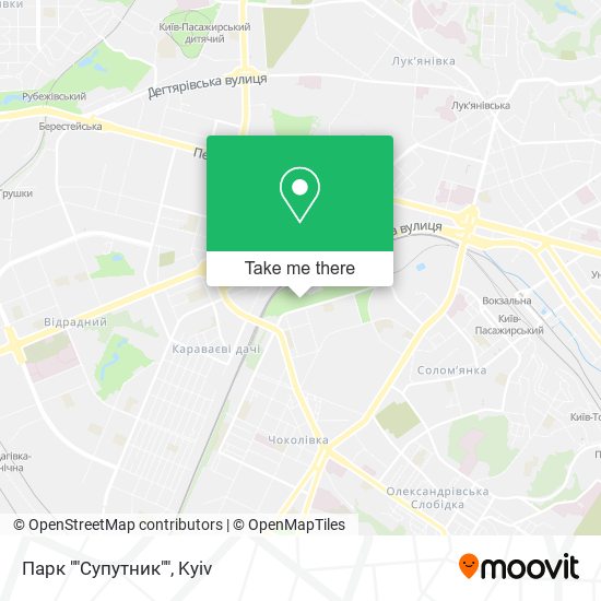 Парк ""Супутник"" map