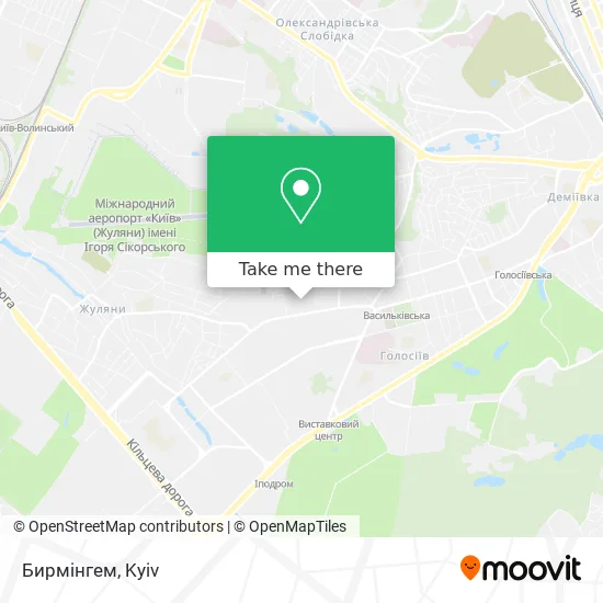 Карта Бирмінгем