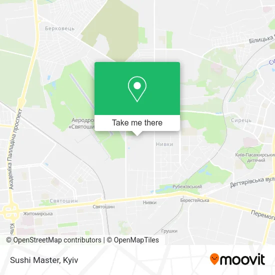 Карта Sushi Master