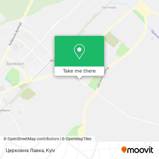 Карта Церковна Лавка