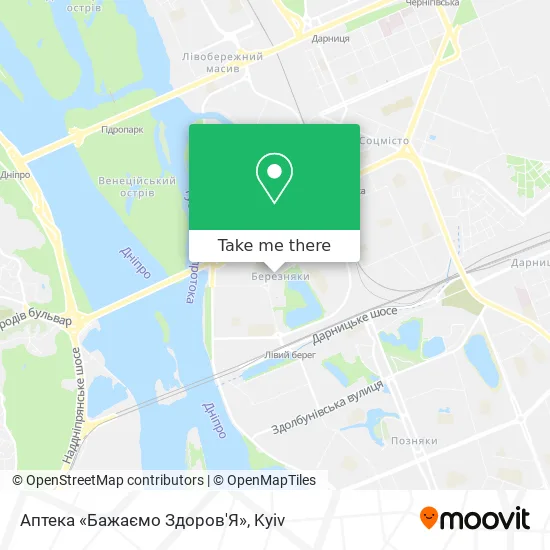 Аптека «Бажаємо Здоров'Я» map