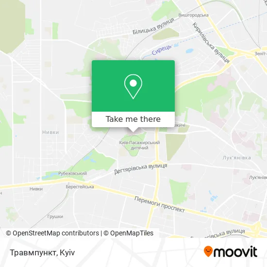 Карта Травмпункт