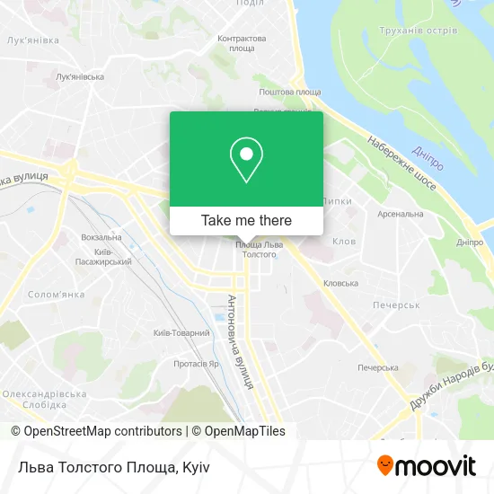 Льва Толстого Площа map