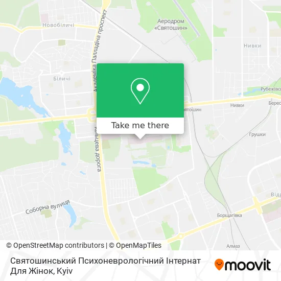 Святошинський Психоневрологічний Інтернат Для Жінок map