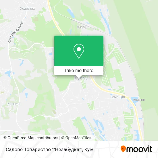 Карта Садове Товариство ""Незабудка""