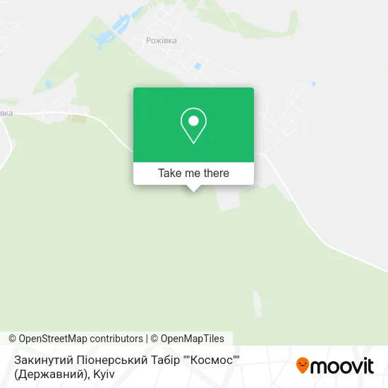Карта Закинутий Піонерський Табір ""Космос"" (Державний)
