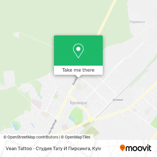 Карта Vean Tattoo - Студия Тату И Пирсинга