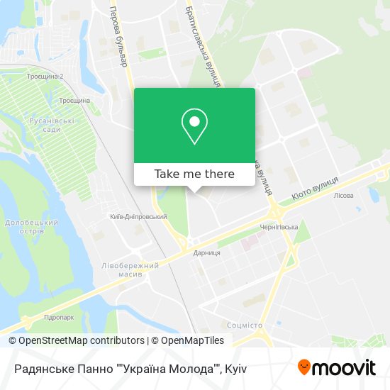 Радянське Панно ""Україна Молода"" map