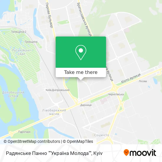 Радянське Панно ""Україна Молода"" map