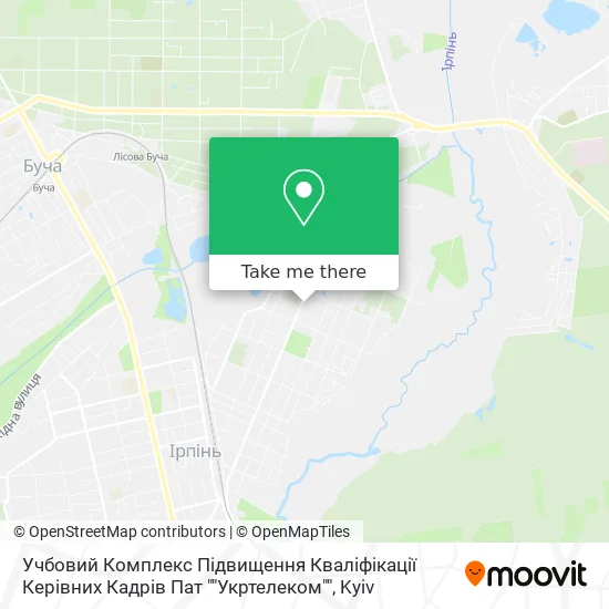 Карта Учбовий Комплекс Підвищення Кваліфікації Керівних Кадрів Пат ""Укртелеком""
