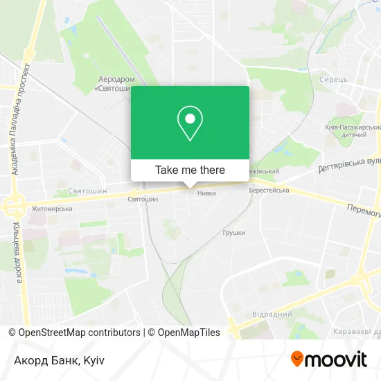 Акорд Банк map