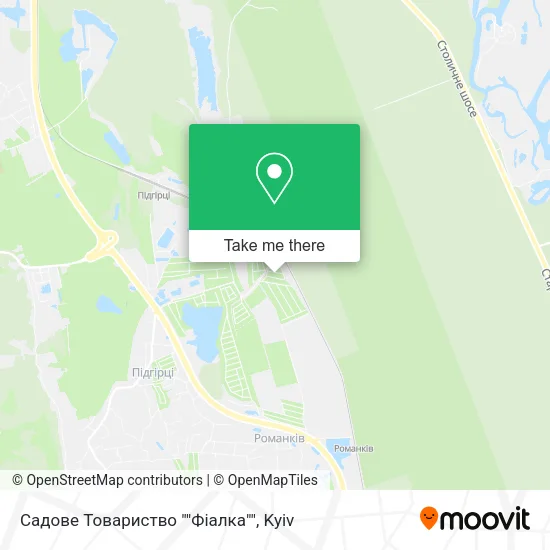 Карта Садове Товариство ""Фіалка""