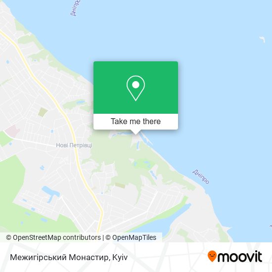 Карта Межигірський Монастир