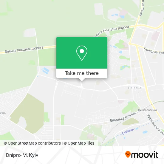Dnipro-M map