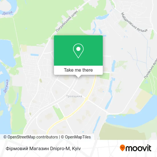 Карта Фірмовий Магазин Dnipro-M